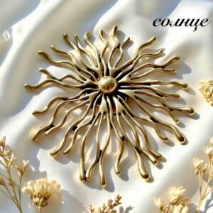 Брошь-магнит «Солнце»
